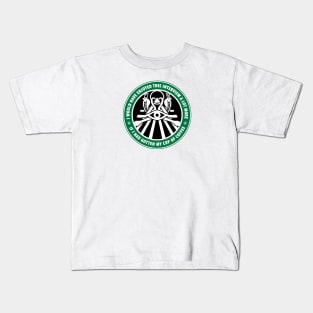 I would have enjoyed this interview more if i had gotten my cup of coffee Kids T-Shirt